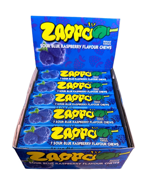 Sour Blue Raspberry Zappo chews