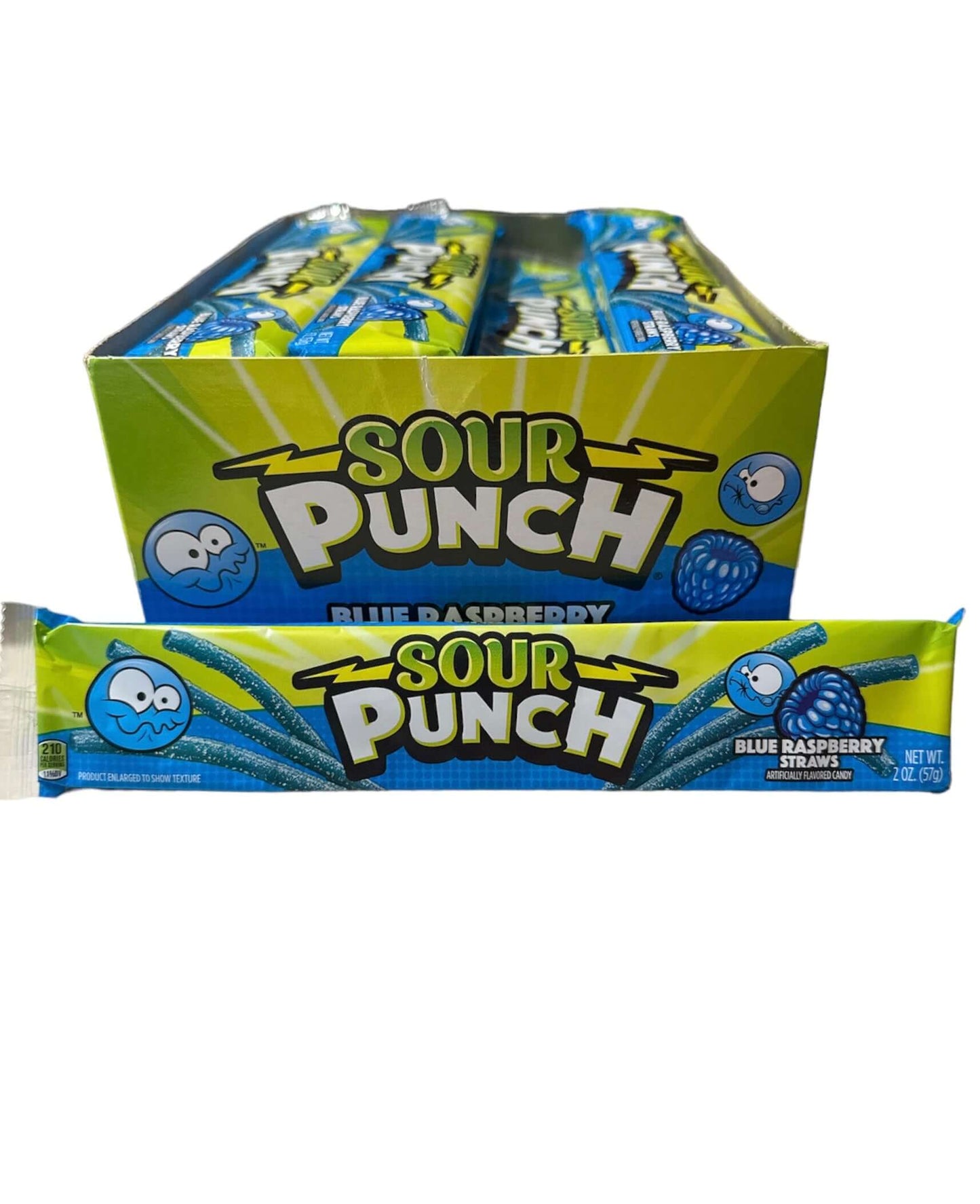 Sour Punch Blue Raspberry Straws
